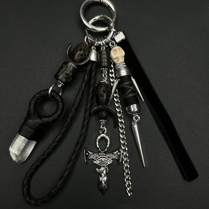 Bag Charm (ankh skullie)